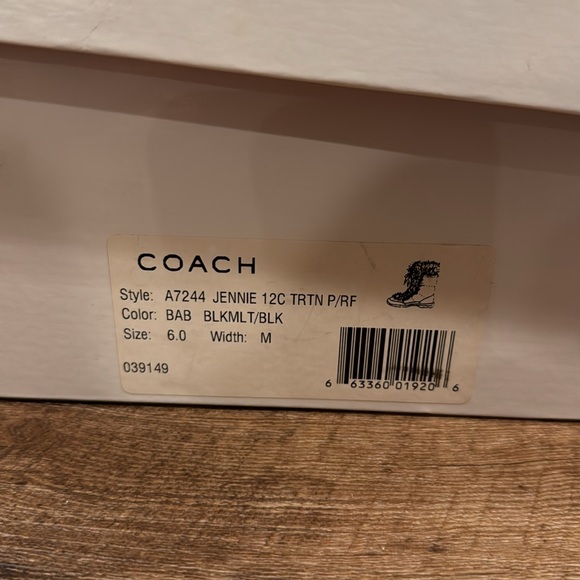 Coach Plaid Winter Boots - Picture 6 of 6
